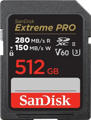 Produktbild von SanDisk Extreme Pro SDXC   512GB UHS-II C10 U3 V60