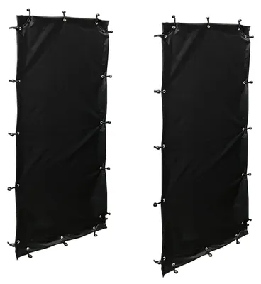 Produktbild von Wetterschutz-Set, 2 Seitenteile, 66 x 148 cm, für Holzlagerregal 70 x 185 cm