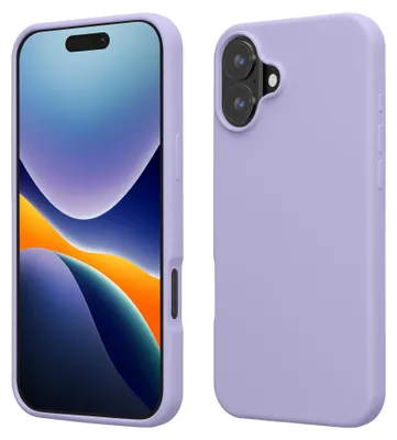Produktbild von kwmobile Handyhülle für iPhone 16 Hülle, für iPhone 16 Case - Hülle Silikon - kabelloses Laden - Lavendel