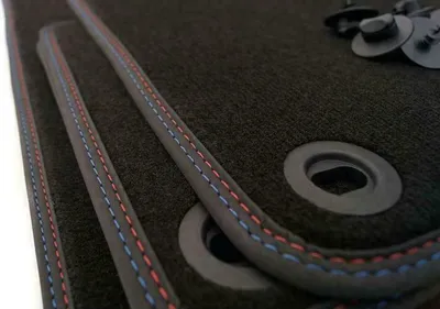 Produktbild von Fußmatten für 3er BMW Cabrio (E36) M3-Design Premium Velours Original Qualität
