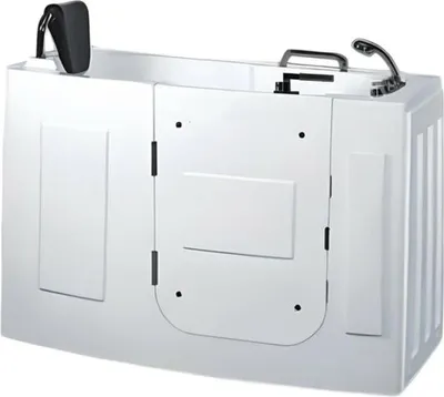 Produktbild von Sitzbadewanne Badewanne mit Whirlpool-Funktion mit Tür Bad 140x76 cm
