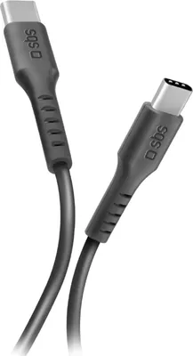 Produktbild von SBS USB-C - USB-C Kabel 2m schwarz TECABLETCC2MK Daten und Ladekabel
