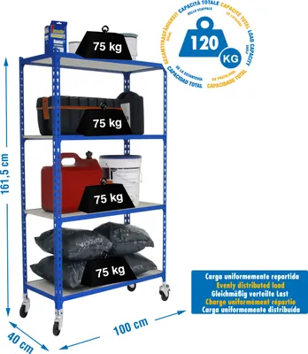 Zdjęcie produktu dla MADERCLICK MOBILE PLUS 4/400 1500 NIEBIESKI/MADEIRA – metaliczna obudowa