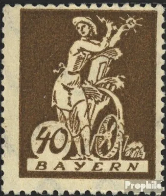 Produktbild von Briefmarken Bayern 1920 Mi 183 postfrisch Abschiedsserie