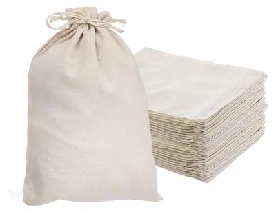 Obrázok produktu pre Omgoods – Súprava 16 bavlnených tašiek na maľovanie a kreatívne projekty