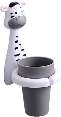 Produktbild von Kinderzahnbürstenbecher, Wandhalterung, Tiere, Blau