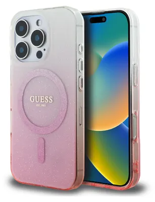 Immagine prodotto di Guess Guhmp16Lhgrcelp Iphone 16 Pro6.3 Różowy/Pink Custodia rigida Iml Glitter Gradient Magsafe