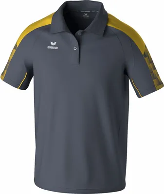 Produktbild von Erima Evo Star Poloshirt Schiefergrau/Gelb - 4XL