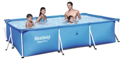 Produktbild von Bestway Steel Pro Schwimmbecken mit Stahlrahmen 300×201×66 cm 56404