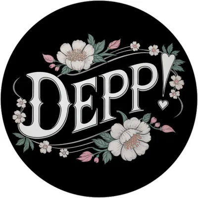 Produktbild von Depp Blumensprache Magnet rund