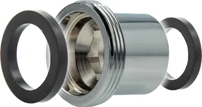 Produktbild von tecuro Aufnahme Adapter Übergangsstück M22 x 1 AG x M16 x 1 IG, Messing hochglanzverchromt