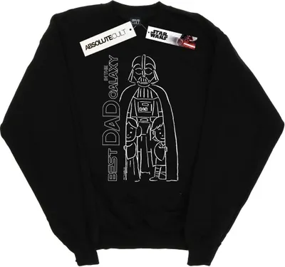 Produktbild von Star Wars - "Best Dad In The Galaxy" Sweatshirt für Herren BI45946 (S) (Schwarz)