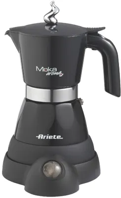 Produktbild von Ariete 1368 Moka Aroma Elektrische Kaffeemaschine, 480 W, Kunststoff, Schwarz