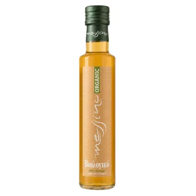 Messino Bio Weinessig 250 ml Flasche auf weißem Hintergrund