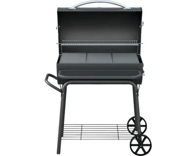 Produktbild von Holzkohlegrill TENNEKER Ranger TC-3 mit emailliertem Grillrost, Front-Ablagegitter, Warmhalterost und Deckelthermometer
