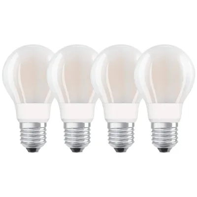 Produktbild von 4 x Ledvance LED Filament Smart+ Birne 11W = 100W E27 matt 1521lm warmweiß 2700K Dimmbar App Google Alexa Apple HomeKit Bluetooth