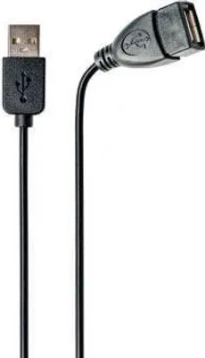 Produktbild von Azuri AZCABUSBMUSBF2.5M, 2,5 m, USB A, USB A, USB 2.0, Schwarz