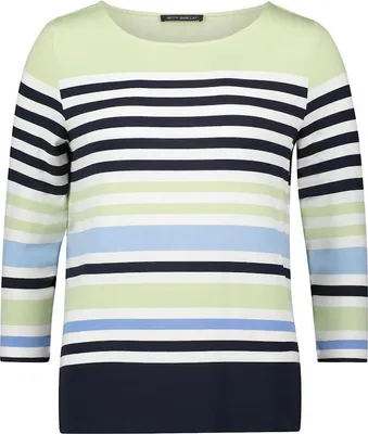 Produktbild von Shirt Kurz 3/4 Arm 5882 Green/Light Blue Größe 40