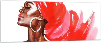 Produktbild von Bilder auf glas - frau modern - 140x50cm - Glasbilder - Wandbilder - Bilder - Kunstdruck - zum Aufhängen bereit - Wanddekoration aus Glas - Glas Bilder - Wandbild auf Glas - Einteilig - GAB140x50-3497
