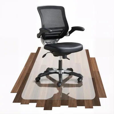 Image de Solidchoice - Protège-sol - Tapis transparent antidérapant pour chaises de bureau