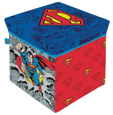 Image de Tabouret de rangement cube- Superman