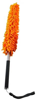 Produktbild von Staubwedel mit ausziehbaremTeleskop-Stiel und flexiblen Köpfen Orange