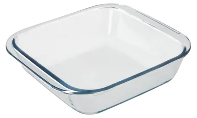 Produktbild von Auflaufform aus Borosilikatglas, quadratisch, 1,1 l, 18 x 18 cm, ideal für Mecla