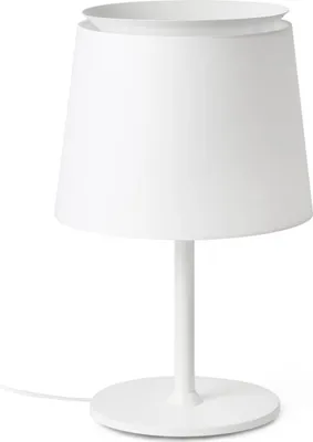 Produktbild von Savoy Weiß Tischlampe Weiß Schirm