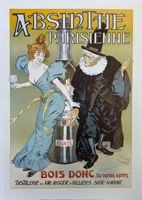 Zdjęcie produktu dla Absinthe Parisienne – Didot – plakat 50 x 70 cm