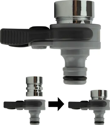 Produktbild von Wasseranschluss universal Schlauchadapter Schlauch Wasserhahnanschluss 22/24 mm
