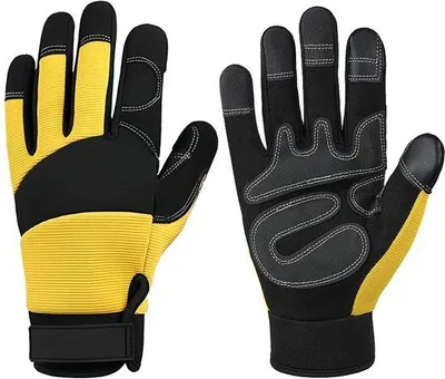 Obrázek produktu pro Zahradní rukavice s tlustou výplní pro ochranu (velikost: L – délka 19 cm – obvod dlaně 20–21 cm – šířka dlaně: 8–5–9–5 cm)
