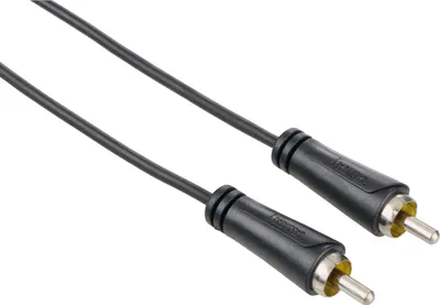 Obrázek produktu pro Hama 1.5m RCA m/m, RCA, Samec, RCA, Samec, 1,5 m, Černá