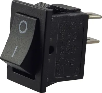 Produktbild von Wipptaster TASTER OFF/ON, 250V 6A AC/DC, 2 Polig, KCD1 Montageöffnung 19 x 13 mm