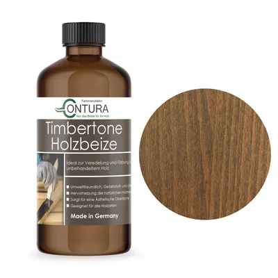 Produktbild von Contura Holzbeize 500ml Holzfarbe Tischler Positiv Beize Holz Farbe Wasserbeize Parkett - Eiche Antik