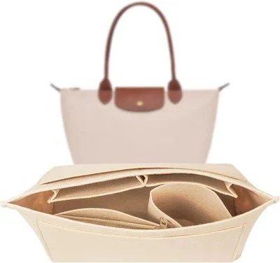 Imagen del producto de Organizador para bolso de mujer, color beige, de gran capacidad - Talla M