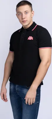 Produktbild von Herren Poloshirt schmale Passform KELLATON Black S Lonsdale