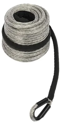 Produktbild von Seilwinden-Verlängerungsseil - Bergetau - 30 m - 10 mm - UHMW-PE - 12-fach geflochten - Bruchlast 10,5 t - Grau