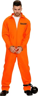 Produktbild von Psycho Gefangener Ausbrecher Kostüm orange - L