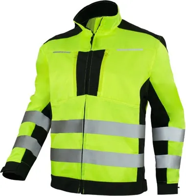 Produktbild von Flash Warnschutz-Arbeitsjacke mit 4 Taschen aus Polyester 260 g/m² 64