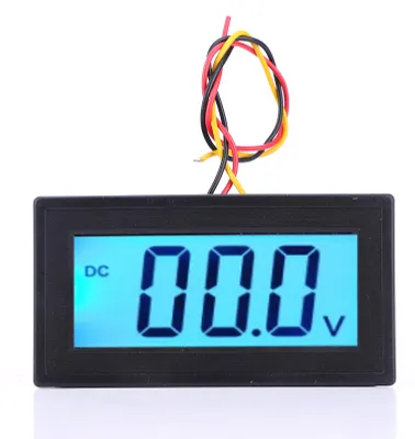 Image de YB5135DB : Affichage LCD numérique, voltmètre de surveillance de tension à trois fils