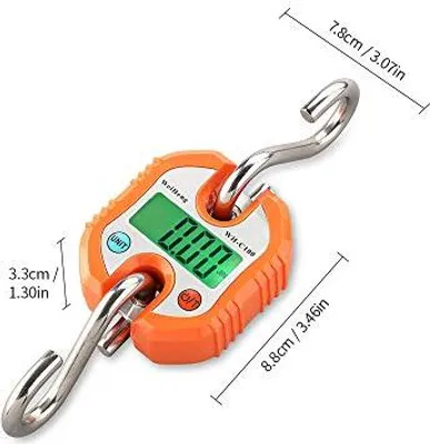 Immagine prodotto di Bilancia Weiheng, valigia digitale cucina 3 unità di pesatura, valore in due parti (0-100 kg / 50 g, 100-150 100 arancione)