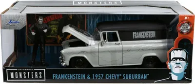 Obrázek produktu pro Masinuta Set 1957 Chevy Suburban Si Figurka Frankenstein