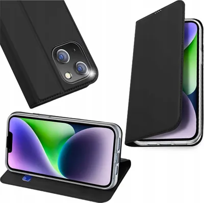 Immagine prodotto di Kaardivahega mobiiliümbris Dux Ducis iPhone 15 Plus Wallet Skin Pro, must