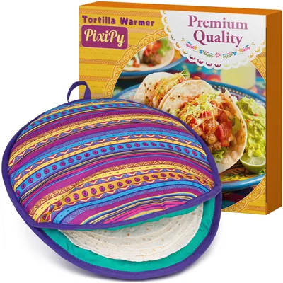 Tortilla-Wärmerbeutel, mikrowellengeeignet, 30,5 cm, mehrfarbig