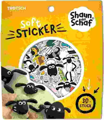 Obrázok produktu pre Trötsch Ovečka Shaun mäkké nálepky