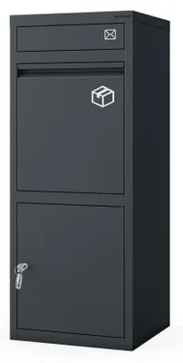 Produktbild von Paketbox, Postbox, Paketsafe, Paketbriefkasten, Briefkasten Jan Nowak PAT, 1020 x 410 x 380 mm anthrazit