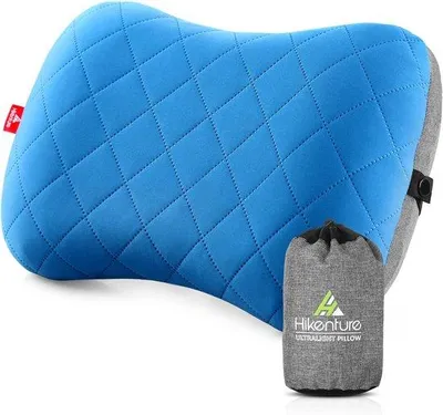Produktbild von Famanu Campingkissen Ergonomisch mit abnehmbarer Kissenbezug - ideal für Reisen