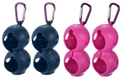 Immagine prodotto di Portaballine da golf in silicone, per 2 palline, con fibbia