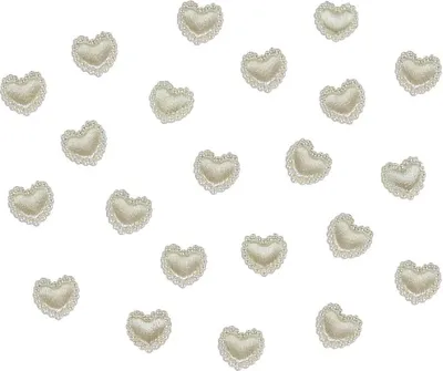 Produktbild von Oblique Unique Herz Konfetti Perlenherzen Streudeko Tischdeko Hochzeitsdeko - creme