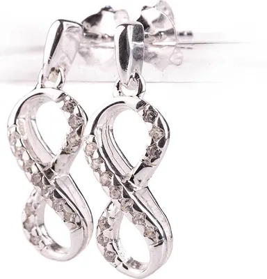 Produktbild von Ohrstecker Infinity 925 Sterling Silber Unendlichkeit